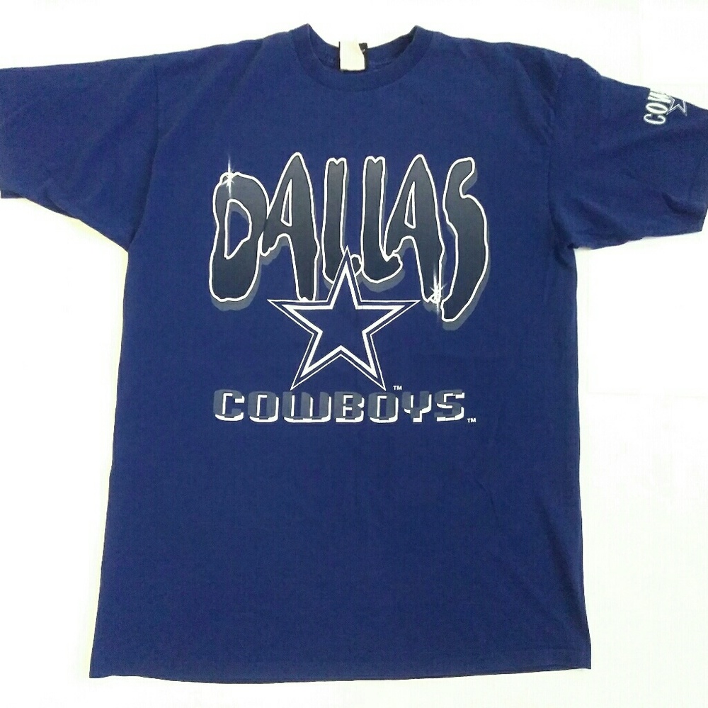 Vintage Dallas Cowboys T Shirt Mens XL Blue